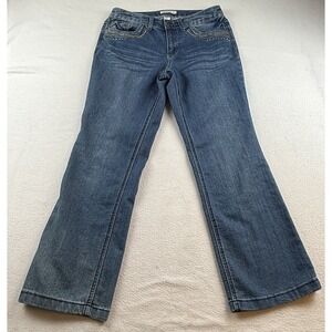 Christopher & Banks Jeans Womens Size 4 Short Petite Embellished